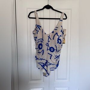 Gottex Vintage One-Piece Swimsuit size 18